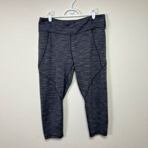 Patagonia Gray Centered Crop Leggings XL Women